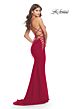 La Femme 31315 Exposed Sides Lace-Up Dress