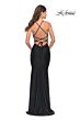 La Femme 31315 Exposed Sides Lace-Up Dress