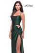 La Femme 31332 Slight Scoop Neckline Lace-Up Back Dress