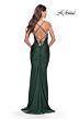 La Femme 31336 Plunging V-Neckline Beaded Sheer Bodice Dress