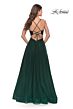 La Femme 31347 Plunging V-Neckline Crisscross Waist Dress