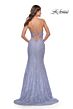 La Femme 31354 Illusion Sides Sequin Lace Dress