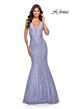 La Femme 31354 Illusion Sides Sequin Lace Dress