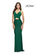 La Femme 31360 Criss Cross Top Lace-Up Cutout Dress