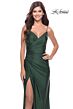 La Femme 31361 Rhinestone-Studded Surplice V-Neckline Dress