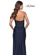 La Femme 31361 Rhinestone-Studded Surplice V-Neckline Dress