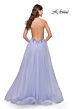 La Femme 31369 Criss Cross Back Floral Top Dress