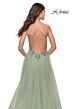 La Femme 31369 Criss Cross Back Floral Top Dress