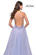 La Femme 31369 Criss Cross Back Floral Top Dress