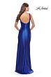 La Femme 31372 Scoop Neckline Mid-Rise Open Back Dress