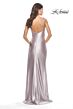 La Femme 31372 Scoop Neckline Mid-Rise Open Back Dress