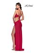 La Femme 31386 Side Cutout High Slit One Shoulder Dress