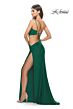 La Femme 31386 Side Cutout High Slit One Shoulder Dress