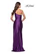 La Femme 31391 One-Shoulder Neckline Circle High Slit Dress