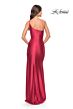 La Femme 31391 One-Shoulder Neckline Circle High Slit Dress