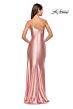 La Femme 31391 One-Shoulder Neckline Circle High Slit Dress