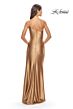 La Femme 31391 One-Shoulder Neckline Circle High Slit Dress