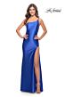 La Femme 31391 One-Shoulder Neckline Circle High Slit Dress