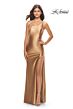 La Femme 31391 One-Shoulder Neckline Circle High Slit Dress