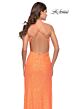 La Femme 31405 Slight Scoop Neckline Crisscross Back Dress