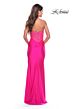 La Femme 31411 Sheer Lace Bodice Strapless Sweetheart Neckline Dress