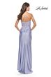 La Femme 31411 Sheer Lace Bodice Strapless Sweetheart Neckline Dress