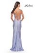 La Femme 31413 Surplice V-Neckline Rhinestone-Studded Bodice Dress
