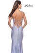 La Femme 31413 Surplice V-Neckline Rhinestone-Studded Bodice Dress