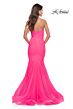 La Femme 31421 Rhinestone-Studded Strapless Sweetheart Neckline Dress