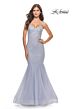 La Femme 31421 Rhinestone-Studded Strapless Sweetheart Neckline Dress