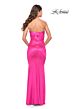 La Femme 31425 Strapless Ruched Jersey Dress