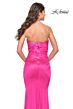 La Femme 31425 Strapless Ruched Jersey Dress