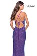 La Femme 31430 Plunging Sweetheart Neckline Lace-Up Back Dress