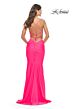 La Femme 31438 Strappy Sides Lace-Up Back Dress
