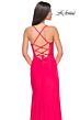 La Femme 31440 Lace AppliquÈ Sheer Side Panels Bodice Dress