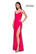 La Femme 31440 Lace AppliquÈ Sheer Side Panels Bodice Dress