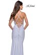 La Femme 31441 Rhinestone-Embellished Sheer Bodice Dress