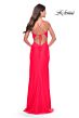 La Femme 31446 Knotted Bust Tie Back High Slit Dress
