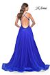 La Femme 31471 Criss Cross Back Floral Top Dress