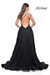 La Femme 31471 Criss Cross Back Floral Top Dress