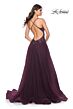 La Femme 31471 Criss Cross Back Floral Top Dress