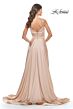 La Femme 31505 High Slit Plunging Neck Dress