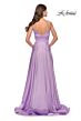 La Femme 31505 High Slit Plunging Neck Dress