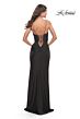 La Femme 31553 Lace-Up Corset Sweetheart Neckline Dress