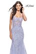 La Femme 31581 Sequin Lace Applique Mermaid Dress