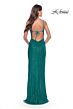 La Femme 31583 Tie Back High Slit Sequin Dress