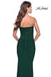 La Femme 31584 Sheer Top Ruched Strapless Dress