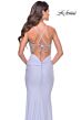 La Femme 31591 Rhinestone-Adorned Corset Lace-Up Back Dress
