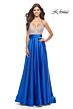 La Femme 31592 Rhinestone-Embellished Surplice Dress