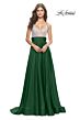 La Femme 31592 Rhinestone-Embellished Surplice Dress